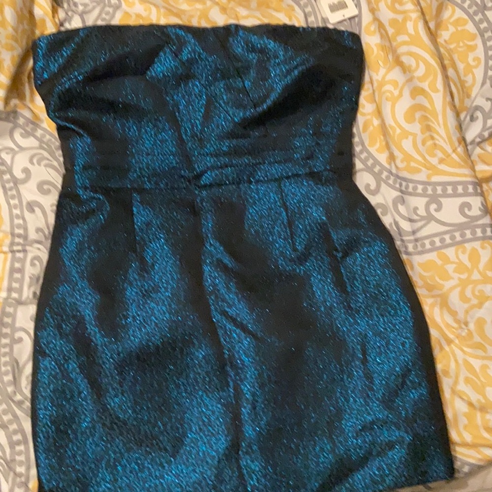 Blue Mini Cocktail Dress